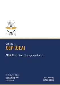 Syllabus SEP(SEA) Lehrheft für die Wasserflugberechtigung.