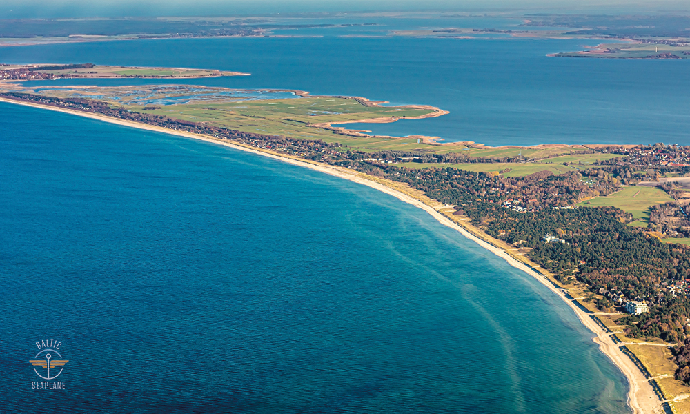 Luftbild Ostsee Rundflug Wasserflugzeug Ribnitz.